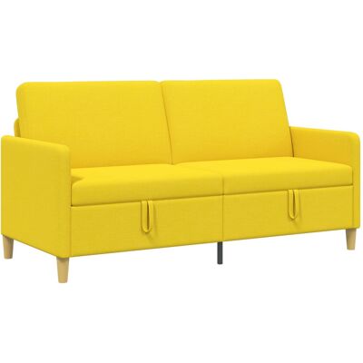 Sofa Avec Rangement Jaune Clair 172 X 78 X 87 Cm Polyester Vidaxl - Publicité Sofa Avec Rangement Jaune Clair 172 X 78 X 87 Cm Polyester Vidaxl - Publicité