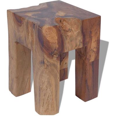 DESIGN IN Tabouret Bois De Teck Massif - Publicité DESIGN IN Tabouret Bois De Teck Massif - Publicité