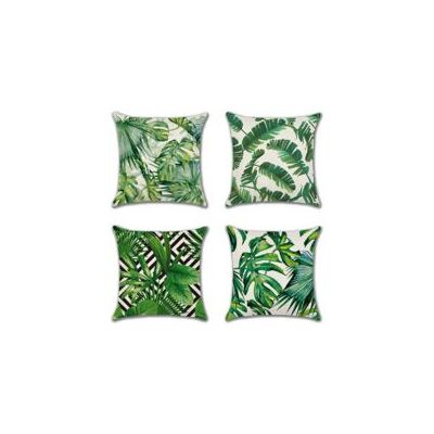 OEM Housses De Coussin D'Extérieur, Ensemble De 4 Pièces, Housses De Coussin Imperméables À Motif De Plantes Tropicales Vertes Pour Canapé, Adaptées À La Décoration De Patio, Jardin, Salon Et Chambre À Co - Publicité OEM Housses De Coussin D'Extérieur, Ensemble De 4 Pièces, Housses De Coussin Imperméables À Motif De Plantes Tropicales Vertes Pour Canapé, Adaptées À La Décoration De Patio, Jardin, Salon Et Chambre À Co - Publicité
