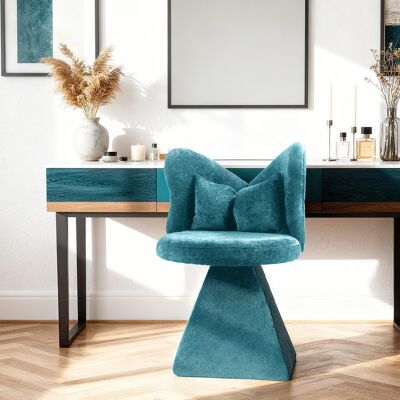 ACKERMAN Tabouret De Coiffure Avec Dossier En Forme De Papillon, Fauteuil Pivotant D'Accent, Chaises De Salle À Manger, Tabouret De Maquillage Pour Chambre À Coucher, Adapté Pour Salon, Bureau Et Espaces De Lo - Publicité ACKERMAN Tabouret De Coiffure Avec Dossier En Forme De Papillon, Fauteuil Pivotant D'Accent, Chaises De Salle À Manger, Tabouret De Maquillage Pour Chambre À Coucher, Adapté Pour Salon, Bureau Et Espaces De Lo - Publicité