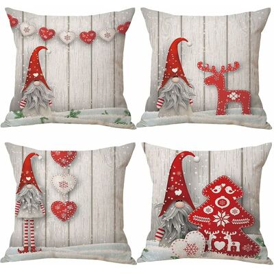 Melissa Housses Coussin De Gnome Noel 45x45cm Lot De 4 Deco Noël Taie Oreiller Christmas Décoration Pour Intérieur, Canapé, Chambre, Cadeau De Vacances D'Hiver - Publicité Melissa Housses Coussin De Gnome Noel 45x45cm Lot De 4 Deco Noël Taie Oreiller Christmas Décoration Pour Intérieur, Canapé, Chambre, Cadeau De Vacances D'Hiver - Publicité