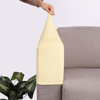 MOXIE 2 Pcs Canapé Canapé Accoudoir Couvre Canapé Extensible Housse De Canapé Meubles Protecteur Fauteuil Accoudoir Housse De Protection Manche Pour Canapé Inclinable(beige) - Publicité MOXIE 2 Pcs Canapé Canapé Accoudoir Couvre Canapé Extensible Housse De Canapé Meubles Protecteur Fauteuil Accoudoir Housse De Protection Manche Pour Canapé Inclinable(beige) - Publicité