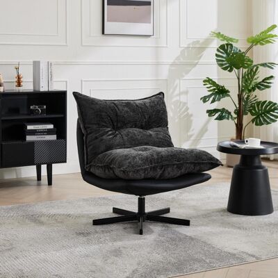 OEM Fauteuil Inclinable Pivotant Avec Dossier Réglable En 3 Positions (95°/110°/125°) – Pieds En Métal Noir, Revêtement En Similicuir À Motif Griffes De Chat, Garniture En Mousse À Mémoire De Forme, Rotat - Publicité OEM Fauteuil Inclinable Pivotant Avec Dossier Réglable En 3 Positions (95°/110°/125°) – Pieds En Métal Noir, Revêtement En Similicuir À Motif Griffes De Chat, Garniture En Mousse À Mémoire De Forme, Rotat - Publicité