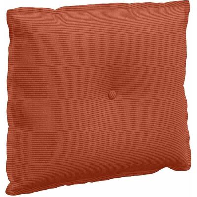 DESIGN IN Coussin De Dos Rouge Orange 60 X 50 Cm Tissu En Velours Côtelé - Publicité DESIGN IN Coussin De Dos Rouge Orange 60 X 50 Cm Tissu En Velours Côtelé - Publicité