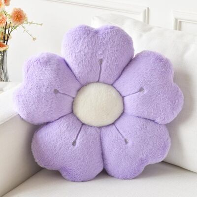 KAJFJAD Coussin Décoratif Fleuri, Motif Marguerite - Coussin Lilas Clair De 38 Cm Pour Lit, Canapé, Chambre D'Étudiant, Assise Au Sol - Coussin Décoratif En Forme De Fleur Pour La Décoration Intérieure - Publicité KAJFJAD Coussin Décoratif Fleuri, Motif Marguerite - Coussin Lilas Clair De 38 Cm Pour Lit, Canapé, Chambre D'Étudiant, Assise Au Sol - Coussin Décoratif En Forme De Fleur Pour La Décoration Intérieure - Publicité