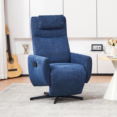 OEM Fauteuil Inclinable Confortable 022 Avec Fonction Relax – Fauteuil Tv En Chenille Avec Repose-pieds, Fauteuil D'Allaitement Pivotant Et Fauteuil Lounge Pour Salon, Canapé Moderne, Bleu - Publicité OEM Fauteuil Inclinable Confortable 022 Avec Fonction Relax – Fauteuil Tv En Chenille Avec Repose-pieds, Fauteuil D'Allaitement Pivotant Et Fauteuil Lounge Pour Salon, Canapé Moderne, Bleu - Publicité