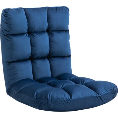 ACKERMAN Fauteuil De Sol 3-en-1 Pliable Avec Dossier 13 Positions Coussin D'Assise Métal Mousse 55x71x53,5cm Pour Salon Et Gaming - Publicité ACKERMAN Fauteuil De Sol 3-en-1 Pliable Avec Dossier 13 Positions Coussin D'Assise Métal Mousse 55x71x53,5cm Pour Salon Et Gaming - Publicité