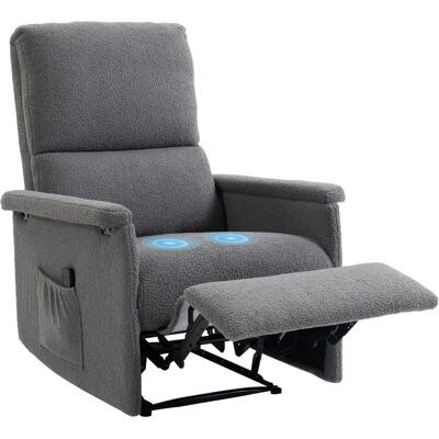 OEM Fauteuil De Massage Inclinable, Fauteuil De Relaxation, Dossier Réglable, Large Assise, Repose-pied, 69x84x99cm, Gris - Publicité OEM Fauteuil De Massage Inclinable, Fauteuil De Relaxation, Dossier Réglable, Large Assise, Repose-pied, 69x84x99cm, Gris - Publicité