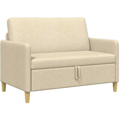 Sofa Avec Rangement Crème 122 X 78 X 87 Cm Polyester Vidaxl - Publicité Sofa Avec Rangement Crème 122 X 78 X 87 Cm Polyester Vidaxl - Publicité