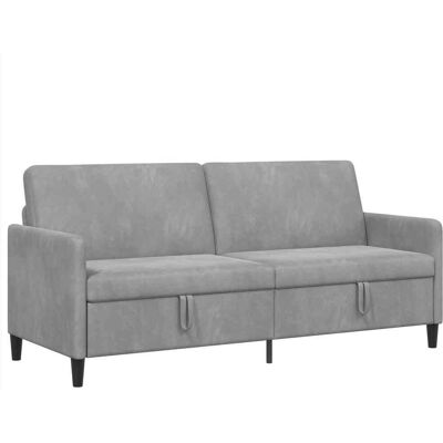 Sofa Avec Rangement Gris Clair 192 X 78 X 87 Cm Polyester Vidaxl - Publicité Sofa Avec Rangement Gris Clair 192 X 78 X 87 Cm Polyester Vidaxl - Publicité