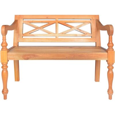 Maison Exclusive - Banc Batavia 98 Cm Bois D'Acajou Massif Marron Clair - Publicité Maison Exclusive - Banc Batavia 98 Cm Bois D'Acajou Massif Marron Clair - Publicité