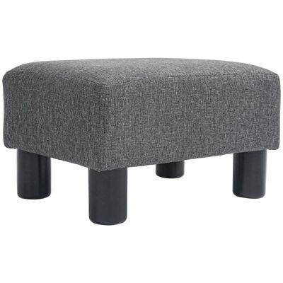 OEM Pouf Ottoman Aspect Lin, Repose-pieds Moderne, Tabouret Rembourré Pour Chambre Ou Salon, Gris Foncé - Publicité OEM Pouf Ottoman Aspect Lin, Repose-pieds Moderne, Tabouret Rembourré Pour Chambre Ou Salon, Gris Foncé - Publicité