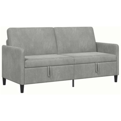Sofa Avec Rangement Gris Clair 172 X 78 X 87 Cm Polyester Vidaxl - Publicité Sofa Avec Rangement Gris Clair 172 X 78 X 87 Cm Polyester Vidaxl - Publicité