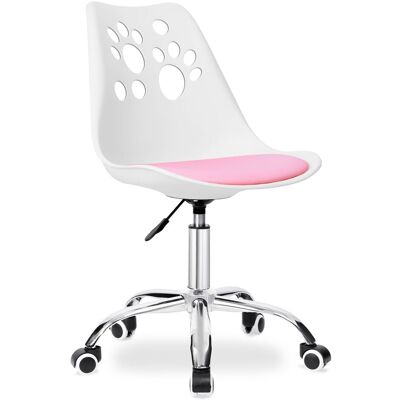 OEM Fauteuil Pivotant Grover, Rose Et Blanc - Publicité OEM Fauteuil Pivotant Grover, Rose Et Blanc - Publicité
