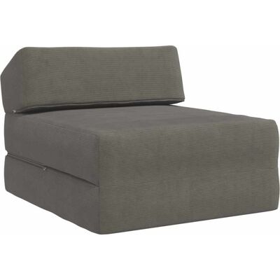 Canapé-lit Pliable Gris Clair 60 X 70 X 41 Cm Tissu Vidaxl - Publicité Canapé-lit Pliable Gris Clair 60 X 70 X 41 Cm Tissu Vidaxl - Publicité
