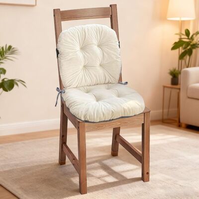 OEM Coussin De Chaise Avec Dossier,42 X 85cm Coussin Assise Chaise Jardin Dossier Avec Housse Amovible,coussin De Chaise De Bureau Avec Attaches,lavable, Pour Bureau,canapé (blanc) - Publicité OEM Coussin De Chaise Avec Dossier,42 X 85cm Coussin Assise Chaise Jardin Dossier Avec Housse Amovible,coussin De Chaise De Bureau Avec Attaches,lavable, Pour Bureau,canapé (blanc) - Publicité