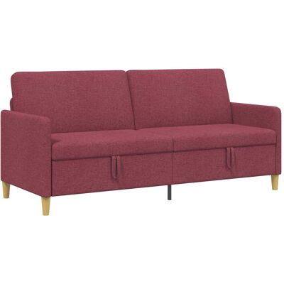 Sofa Avec Rangement Bordeaux 192 X 78 X 87 Cm Polyester Vidaxl - Publicité Sofa Avec Rangement Bordeaux 192 X 78 X 87 Cm Polyester Vidaxl - Publicité