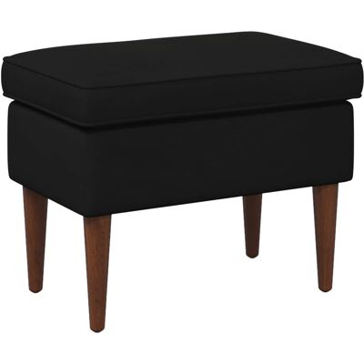 Pouf Noir 55 X 35 X 41 Cm Velours Vidaxl - Publicité Pouf Noir 55 X 35 X 41 Cm Velours Vidaxl - Publicité