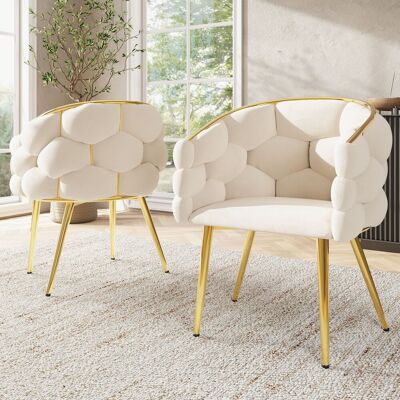 ACKERMAN Fauteuils Luxueux En Velours (2 Pièces), Chaises De Salon, Chaises De Salle À Manger, Chaises De Maquillage, Chaises Au Style Moderne, Pieds En Fer Plaqué Or, Chaises Beiges, Fauteuils Bulles, Chaises - Publicité ACKERMAN Fauteuils Luxueux En Velours (2 Pièces), Chaises De Salon, Chaises De Salle À Manger, Chaises De Maquillage, Chaises Au Style Moderne, Pieds En Fer Plaqué Or, Chaises Beiges, Fauteuils Bulles, Chaises - Publicité
