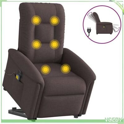 OEM Fauteuil Inclinable De Massage Électrique - 3303289 - Marron Foncé Tissu - Levage Électrique - Massage 6 Points - Publicité OEM Fauteuil Inclinable De Massage Électrique - 3303289 - Marron Foncé Tissu - Levage Électrique - Massage 6 Points - Publicité