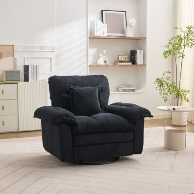 ALLAUVE Fauteuil Rotatif 360° Chenille Oversize Pour Lecture - Siège Confortable Avec Coussin Lombaire, Pouf Rembourré Pour Salon, Chambre Adulte Et Enfant - Publicité ALLAUVE Fauteuil Rotatif 360° Chenille Oversize Pour Lecture - Siège Confortable Avec Coussin Lombaire, Pouf Rembourré Pour Salon, Chambre Adulte Et Enfant - Publicité