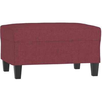 DESIGN IN Repose-pied Rouge Bordeaux 70x55x41 Cm Tissu - Publicité DESIGN IN Repose-pied Rouge Bordeaux 70x55x41 Cm Tissu - Publicité