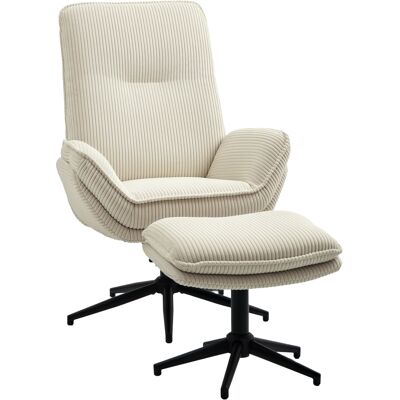 OEM Fauteuil Pivotant Rembourré Avec Repose-pieds, Fauteuil Inclinable Moderne Pour Salon, Chambre, Bureau, Beige - Publicité OEM Fauteuil Pivotant Rembourré Avec Repose-pieds, Fauteuil Inclinable Moderne Pour Salon, Chambre, Bureau, Beige - Publicité