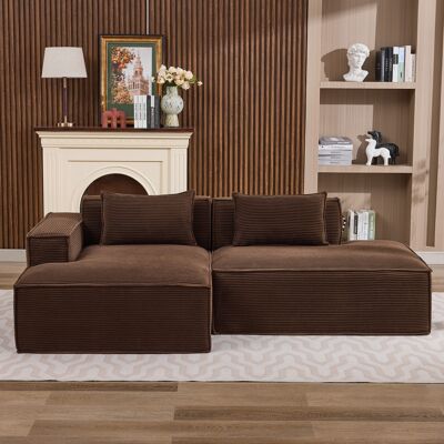ARRIGONI Canapé Économique En Tissu De 235 Cm De Large Avec Deux Coussins + Ressorts Ensachés - Canapé Moderne, Simple Et Confortable, Idéal Pour Les Petits Salons, Appartements Et Bureaux - Publicité ARRIGONI Canapé Économique En Tissu De 235 Cm De Large Avec Deux Coussins + Ressorts Ensachés - Canapé Moderne, Simple Et Confortable, Idéal Pour Les Petits Salons, Appartements Et Bureaux - Publicité