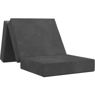 Canapé-lit Pliable 90 X 63 X 45 Cm Gris Foncé Vidaxl - Publicité Canapé-lit Pliable 90 X 63 X 45 Cm Gris Foncé Vidaxl - Publicité