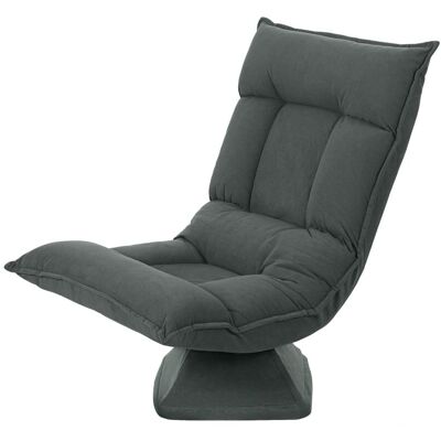 OEM Fauteuil De Sol Pivotant À 360° Avec Dossier Réglable En 5 Positions, Canapé De Sol Pliable, Fauteuil De Méditation, Canapé Confortable Rembourré Pour Salon, Jeux Et Lecture, Gris Foncé - Publicité OEM Fauteuil De Sol Pivotant À 360° Avec Dossier Réglable En 5 Positions, Canapé De Sol Pliable, Fauteuil De Méditation, Canapé Confortable Rembourré Pour Salon, Jeux Et Lecture, Gris Foncé - Publicité