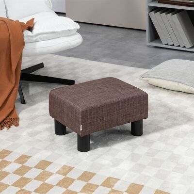 DEVOKO Tabouret Ottoman Jusqu'à 100 Kg Rectangulaire Chargeable, Rembourré Pour Le Salon Couloir Brun 40 X 30 X 24 Cm - Publicité DEVOKO Tabouret Ottoman Jusqu'à 100 Kg Rectangulaire Chargeable, Rembourré Pour Le Salon Couloir Brun 40 X 30 X 24 Cm - Publicité