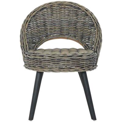 Maison Exclusive - Chaise De Canapé Rotin Kubu Noir - Publicité Maison Exclusive - Chaise De Canapé Rotin Kubu Noir - Publicité