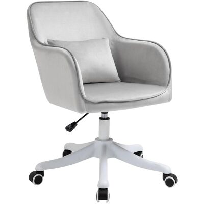 OEM Fauteuil Pivotant De Salon, Fauteuil De Bureau Avec Fonction Massage, Chaise De Bureau Avec Accoudoirs, Coussin Lombaire, Gris - Publicité OEM Fauteuil Pivotant De Salon, Fauteuil De Bureau Avec Fonction Massage, Chaise De Bureau Avec Accoudoirs, Coussin Lombaire, Gris - Publicité
