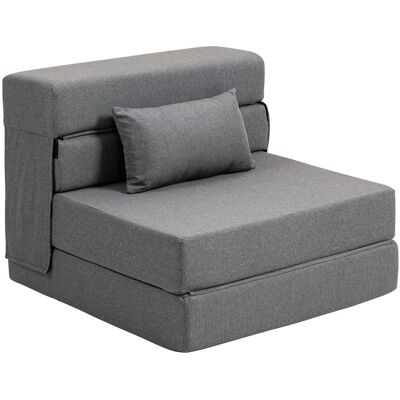 OEM Fauteuil Convertible 1 Place Fauteuil Lit Pliant, Coussin Inclus, Pour Invités, Salon, Petit Espace, Charge 120 Kg, Gris - Publicité OEM Fauteuil Convertible 1 Place Fauteuil Lit Pliant, Coussin Inclus, Pour Invités, Salon, Petit Espace, Charge 120 Kg, Gris - Publicité