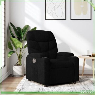 OEM Fauteuil Inclinable - 3205610 - Tissu Noir - Inclinaison Manuelle 135° - 2 Porte-gobelets & Poche - Publicité OEM Fauteuil Inclinable - 3205610 - Tissu Noir - Inclinaison Manuelle 135° - 2 Porte-gobelets & Poche - Publicité