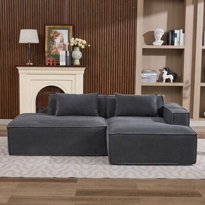 ARRIGONI Canapé Économique En Tissu De 235 Cm De Large Avec Deux Coussins + Poche À Ressorts - Canapé Moderne, Simple Et Confortable, Idéal Pour Les Petits Salons, Appartements Et Bureaux - Publicité ARRIGONI Canapé Économique En Tissu De 235 Cm De Large Avec Deux Coussins + Poche À Ressorts - Canapé Moderne, Simple Et Confortable, Idéal Pour Les Petits Salons, Appartements Et Bureaux - Publicité