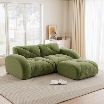 OEM Canapé Modulaire, Deux Places Moderne Avec Pouf, Mousse Haute Densité 32d, Convient Aux Salons, Tissu Chenille Adapté Aux Animaux Domestiques, Conception Antidérapante, Tissu Doux, Écologique. Publicité OEM Canapé Modulaire, Deux Places Moderne Avec Pouf, Mousse Haute Densité 32d, Convient Aux Salons, Tissu Chenille Adapté Aux Animaux Domestiques, Conception Antidérapante, Tissu Doux, Écologique. Publicité
