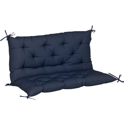 OEM Coussin Matelas Pour Assise Et Dossier – Confort Grand Confort 100 X 98 X 8 Cm – Pour Banc De Jardin, Balancelle Ou Canapé – Bleu - Publicité OEM Coussin Matelas Pour Assise Et Dossier – Confort Grand Confort 100 X 98 X 8 Cm – Pour Banc De Jardin, Balancelle Ou Canapé – Bleu - Publicité
