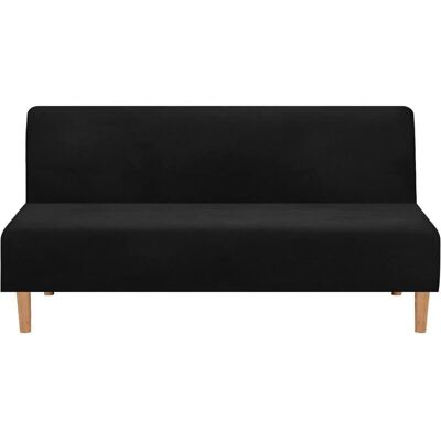 OEM Housses De Canapé Housse De Canapé Convertible Sans Accoudoirs, En Velours Extensible, Épaisse, Douce, Confortable, Pour Canapé-lit, Canapé Lit Pliable (velours Épais Noir) - Publicité OEM Housses De Canapé Housse De Canapé Convertible Sans Accoudoirs, En Velours Extensible, Épaisse, Douce, Confortable, Pour Canapé-lit, Canapé Lit Pliable (velours Épais Noir) - Publicité
