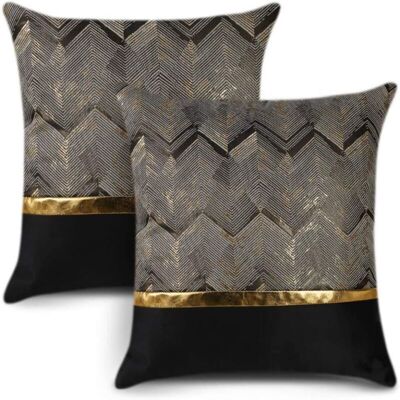 OEM Housses De Coussin En Similicuir Doré – Lot De 2 Pièces 40 × 40 Cm, Surpiqûres Rayées, Style Luxe Minimaliste Pour Canapé Ou Voiture - Publicité OEM Housses De Coussin En Similicuir Doré – Lot De 2 Pièces 40 × 40 Cm, Surpiqûres Rayées, Style Luxe Minimaliste Pour Canapé Ou Voiture - Publicité