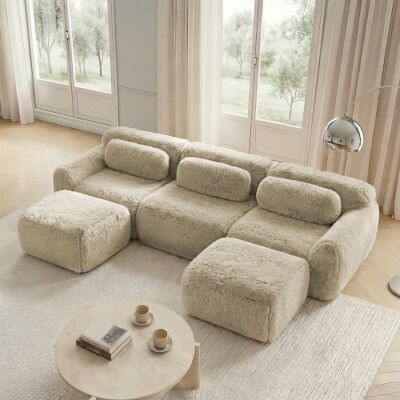 OEM Ce Canapé Modulaire En Forme De U Est Fabriqué En Tissu Doux, Ne Nécessite Aucun Assemblage Et Est Livré Avec Des Coussins. Publicité OEM Ce Canapé Modulaire En Forme De U Est Fabriqué En Tissu Doux, Ne Nécessite Aucun Assemblage Et Est Livré Avec Des Coussins. Publicité