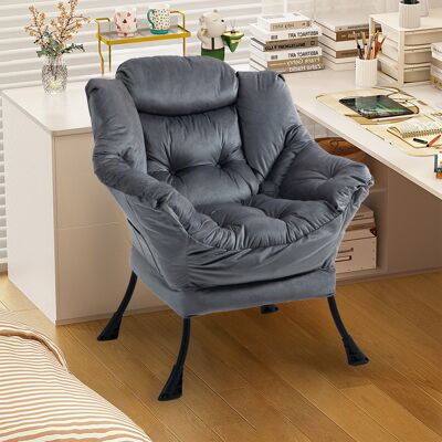 OEM Lounge Fauteuil Relax Avec Cadre Métallique Et Poche Latérale – Siège Confortable Design Épuré Pour Chambre, Salon Ou Balcon - Publicité OEM Lounge Fauteuil Relax Avec Cadre Métallique Et Poche Latérale – Siège Confortable Design Épuré Pour Chambre, Salon Ou Balcon - Publicité