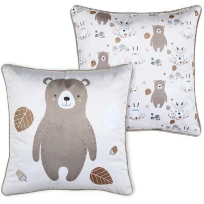 OEM Coussin Gabin 40x40 Animaux De La Forêt - Publicité OEM Coussin Gabin 40x40 Animaux De La Forêt - Publicité
