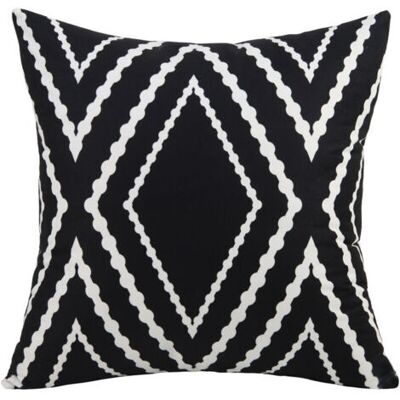 NO BRAND Pair Lot De 2 Housses De Coussin Décoratives À Rayures Géométriques, Noir Et Blanc, Modernes, 45x45 Cm, Pour Canapé, Salon, Chambre. Publicité NO BRAND Pair Lot De 2 Housses De Coussin Décoratives À Rayures Géométriques, Noir Et Blanc, Modernes, 45x45 Cm, Pour Canapé, Salon, Chambre. Publicité