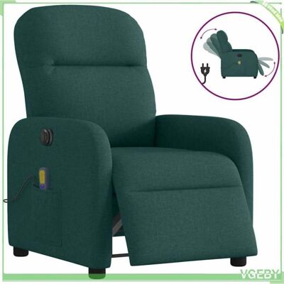 OEM Fauteuil De Massage Inclinable Électrique - Faf7291712427114 - Vert Foncé - Tissu Polyester - Inclinaison 135° Massage 6 Points - Publicité OEM Fauteuil De Massage Inclinable Électrique - Faf7291712427114 - Vert Foncé - Tissu Polyester - Inclinaison 135° Massage 6 Points - Publicité