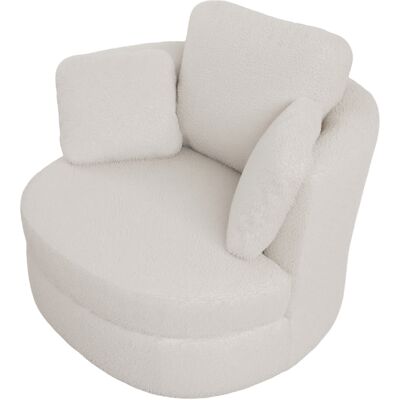 CAPSKA Caizifauteuil Xxl Moderne En Sherpa Ivoire, Équipé De 3 Coussins Utilisables Séparément Et D’une Assise À Rembourrage Hautement Élastique – Un Fauteuil De Lecture Confortable Pour Le Salon, La Chambre - Publicité CAPSKA Caizifauteuil Xxl Moderne En Sherpa Ivoire, Équipé De 3 Coussins Utilisables Séparément Et D’une Assise À Rembourrage Hautement Élastique – Un Fauteuil De Lecture Confortable Pour Le Salon, La Chambre - Publicité