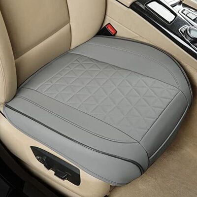Scotch Housse De Siège Avant Auto – Coussin En Similicuir Matelassé, Base Antidérapante Et Poche De Rangement Universelle Installation Facile 1 Pièce – Grise - Publicité Scotch Housse De Siège Avant Auto – Coussin En Similicuir Matelassé, Base Antidérapante Et Poche De Rangement Universelle Installation Facile 1 Pièce – Grise - Publicité