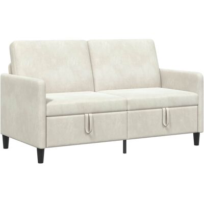 Sofa Avec Rangement Crème 152 X 78 X 87 Cm Polyester Vidaxl - Publicité Sofa Avec Rangement Crème 152 X 78 X 87 Cm Polyester Vidaxl - Publicité