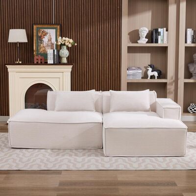 OEM Canapé Économique En Textile De 235 Cm De Large Avec Deux Coussins Et Une Trousse - Canapé Moderne, Simple Et Confortable, Idéal Pour Les Petits Salons, Appartements Et Bureaux - Publicité OEM Canapé Économique En Textile De 235 Cm De Large Avec Deux Coussins Et Une Trousse - Canapé Moderne, Simple Et Confortable, Idéal Pour Les Petits Salons, Appartements Et Bureaux - Publicité
