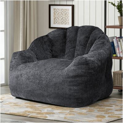 ACKERMAN Fauteuil Bean Bag Rond Ergonomique Avec Épouse-corps Complet Pour Une Détente Polyvalente Et Un Confort À La Maison - Publicité ACKERMAN Fauteuil Bean Bag Rond Ergonomique Avec Épouse-corps Complet Pour Une Détente Polyvalente Et Un Confort À La Maison - Publicité